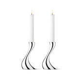 Cobra Candleholder Stainless Steel Mirror Small 2 Pcs